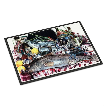Carolines Treasures 1001MAT Fish and Beers from New Orleans Indoor or Outdoor Mat 1001MAT